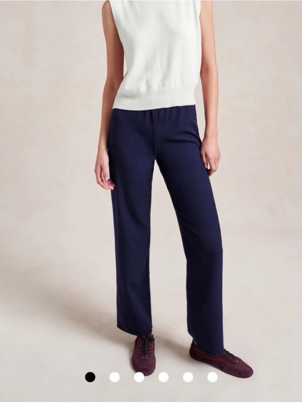 La Ligne Slim Colby Pant in Navy XS
